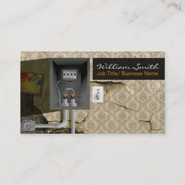Carte De Visite Electrician Business card (Devant)
