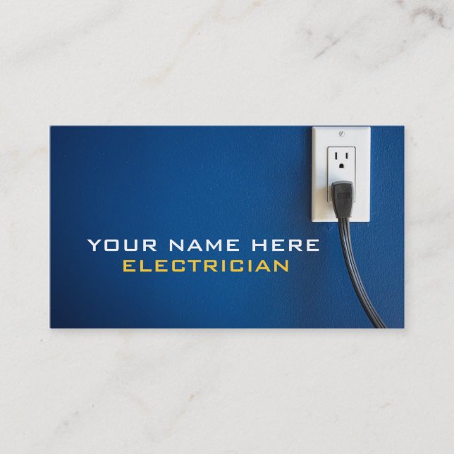 Carte de visite électricien (Devant)