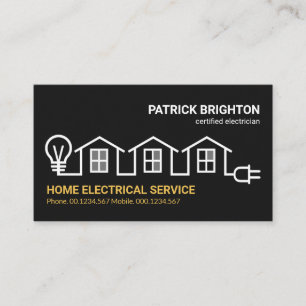 Carte De Visite Electricien de circuit électrique Creative Home