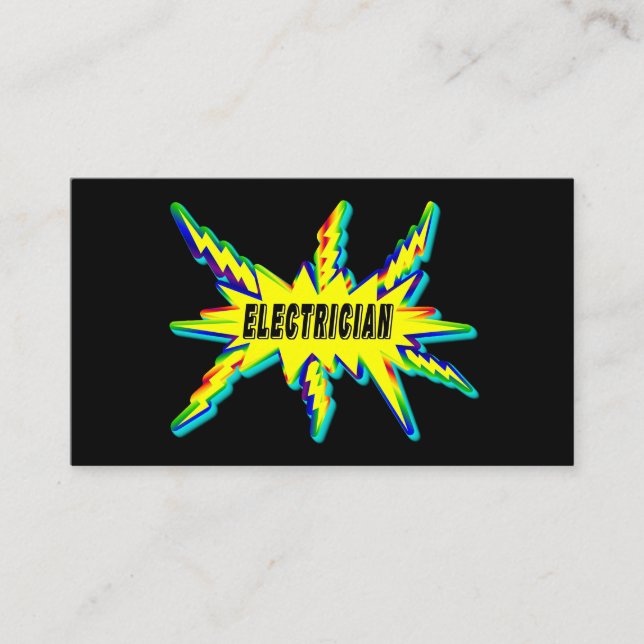 Carte De Visite Électricien de Mémerisation (Devant)