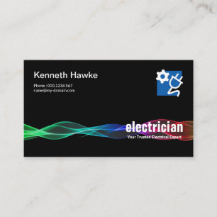 Carte De Visite Électricien électrique intelligent de foudre