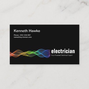 Carte De Visite Électricien électrique renversant intelligent