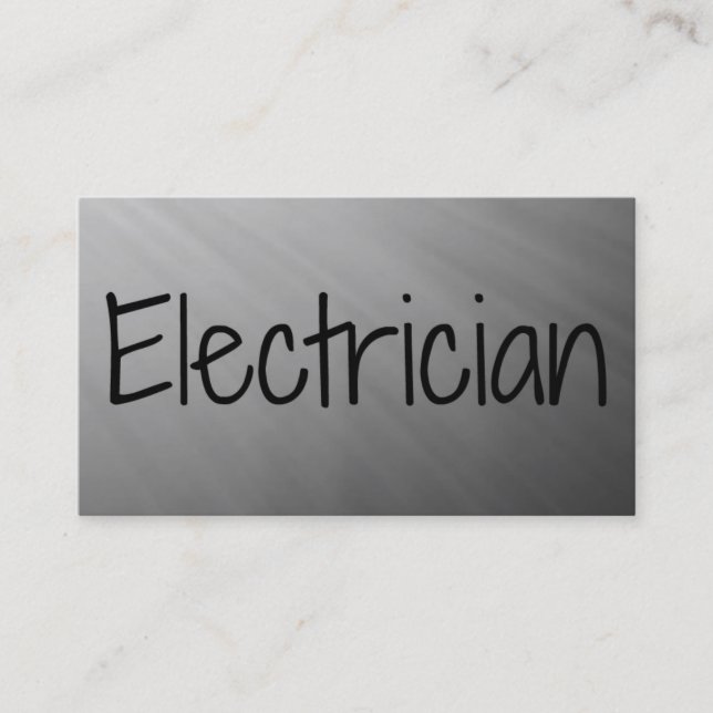 Carte de visite électrique (Devant)