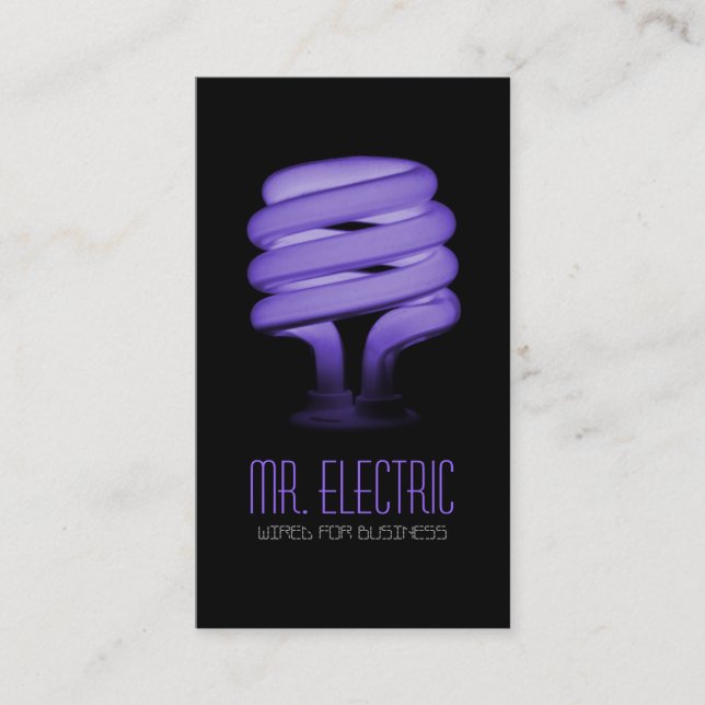 Carte De Visite Électrique, électricien, Électricité (Devant)