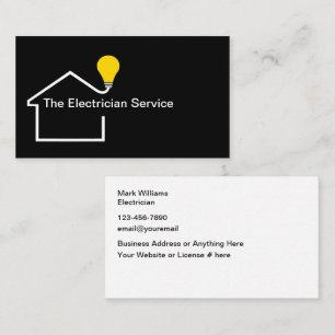 Carte de visite électrique unique