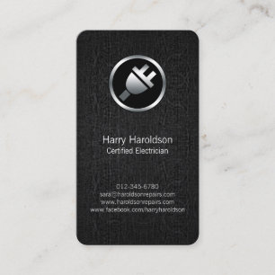 Carte de visite électronique BlackGrunge Electrici