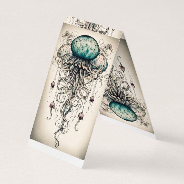 Carte De Visite Elégance de la méduse : les T-shirts inspirés par  (Dos)