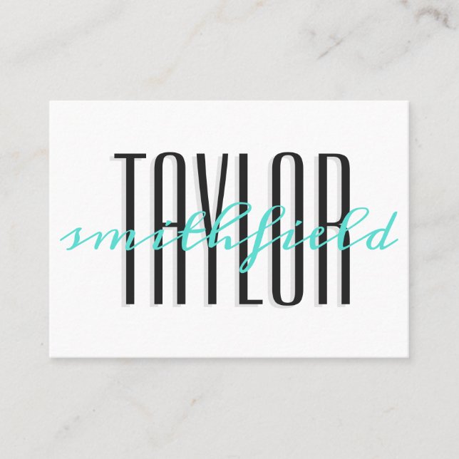 carte de visite élégant (Devant)