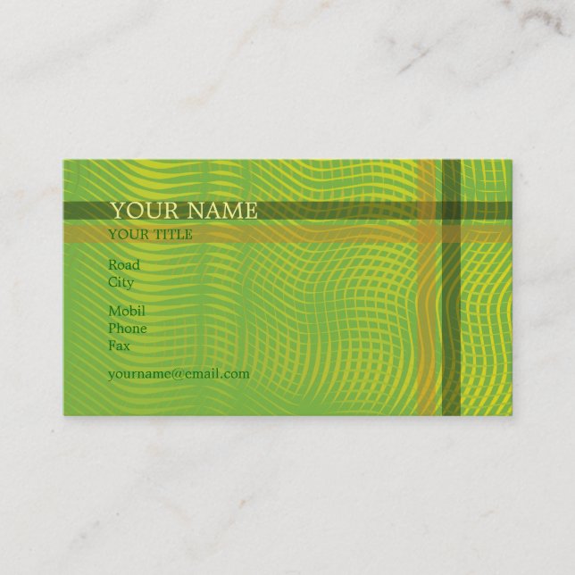 Carte de visite élégant (Devant)