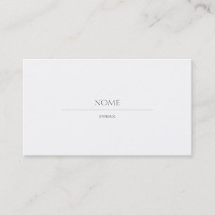 Carte De Visite Élégant 2 Blanc