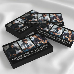 Carte De Visite Elégant 3 images Photos Triptych Model Agency