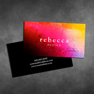 Carte De Visite Elegant abstract vibrant colorful graphic design