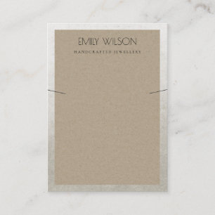 CARTE DE VISITE ÉLÉGANT ARGENT FRONTIÈRE POUCE KRAFT ÉCRAN DE LACE