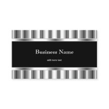 Élégant argent noir