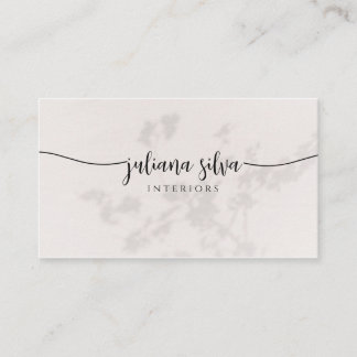 Carte De Visite Elegant Beige Business Card