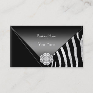 Carte de visite Elegant Black Diamond Jewel