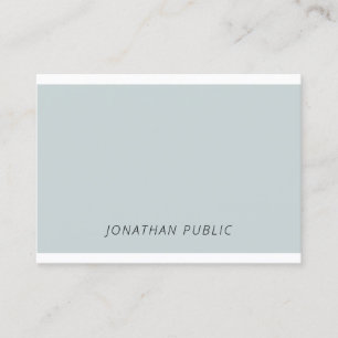Carte De Visite Elégant Bleu Vert Simple Modèle moderne tendance