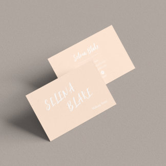 Carte De Visite Elegant Boho Creamy - tendance chic esthétique