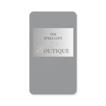 Elegant Boutique Shop Business Leaf Price Hang Tag