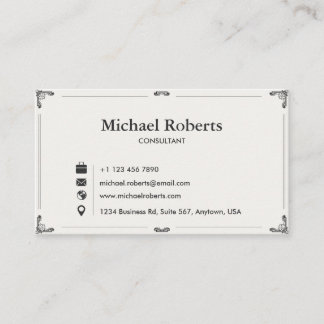 Carte De Visite Elegant Business Card