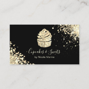 Carte De Visite Élégant Chef pâtissier de la boulangerie de la cup