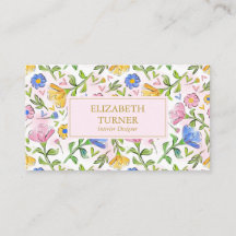 Élégant Chic Blush rose jaune bleu floral
