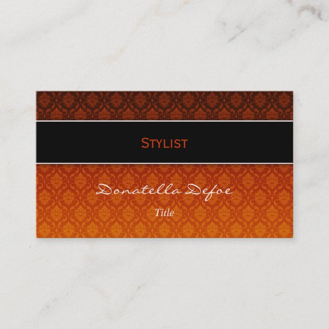 Carte de visite élégant chic de professionnel de (Devant)