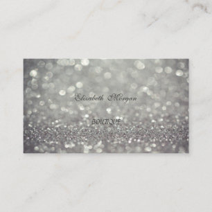 Carte De Visite Élégant Chic Professionnel, Pailleté, Bokeh