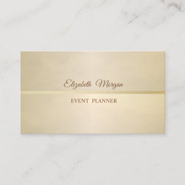 Carte De Visite Élégant, Chic, Vintage, Simple (Devant)