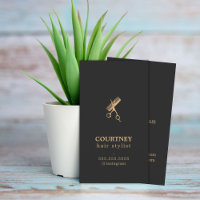 Elégant Ciseaux Or Faux Faux Peigne Coiffeuse