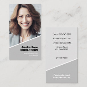 Carte De Visite Elégant Classic Chercheur d'emploi Minimaliste Cla