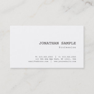 Carte De Visite Élégant Classique Nostalgique Apparence Plutôt Tro