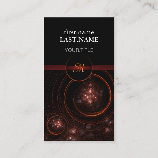 Carte De Visite Élégant Cool moderne professionnel Starlight (Devant)