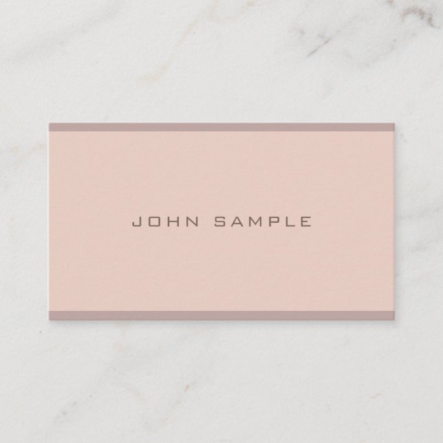 Carte De Visite Élégant couleur Harmonie moderne simple simple gra (Devant)