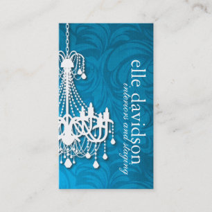 Carte de visite élégant de lustre