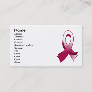 Carte de visite élégant de ruban de Cancer princip