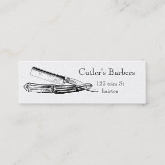 Carte de visite élégant de salon de coiffure