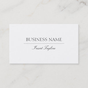 Carte De Visite Élégant de Tagline