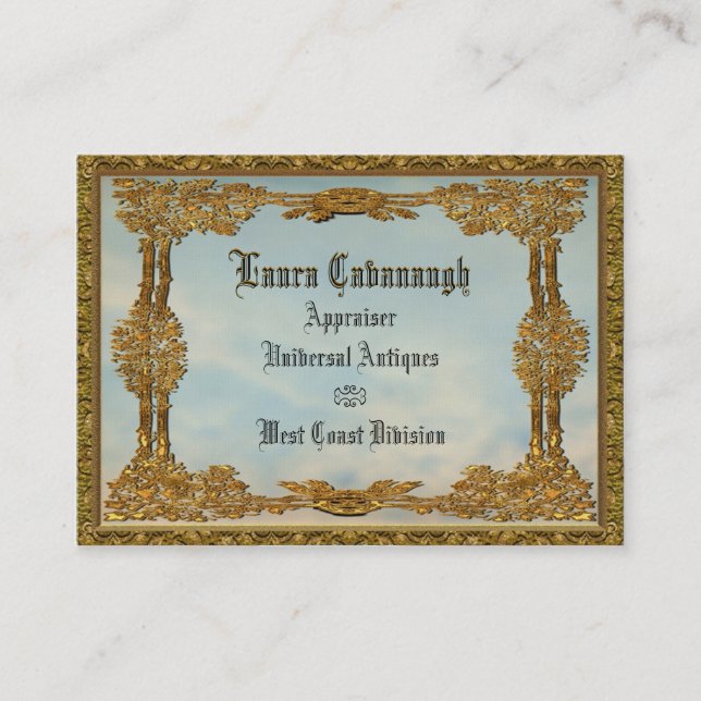 Carte de visite élégant d'Ella (Devant)