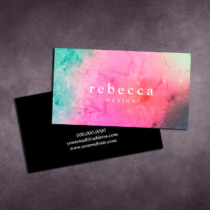Carte De Visite Élégant design graphique coloré abstrait