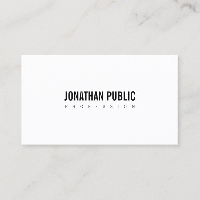 Carte De Visite Élégant design moderne élégant Design professionne (Devant)