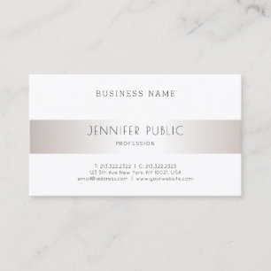 Carte De Visite Élégant Design moderne élégant professionnel Argen