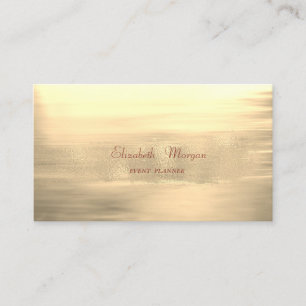Carte De Visite Élégant Design Moderne Faux Gold Brush Stroke