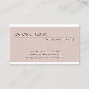 Carte De Visite Elégant design moderne professionnel tendance Plai