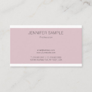Carte De Visite Elégant Design simple Moderne Plain Professional