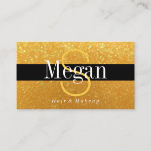 Carte De Visite Élégant do-it-yourself nom Monogramme Parties scin