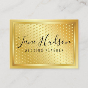 Carte De Visite Élégant doré sur taches d'or minimaliste 3,5x2,5