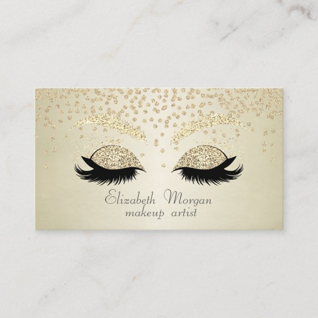 Carte De Visite Élégant élégant Diamant brillant - Parties scintil (Devant)