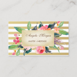 Carte De Visite Élégant élégant professionnel floral
