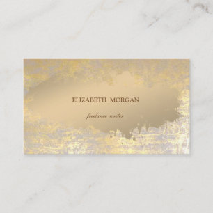 Carte De Visite Élégant Élégant Simple, Peinture dorée fausse, Tr
